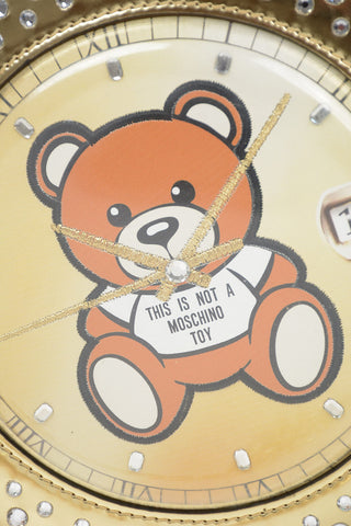 Toy clock Handbag in leather
