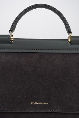 Suede SICILY Top Handle Bag
