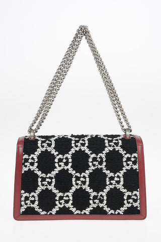 Leather and Cotton DIONYSUS Shoulder bag