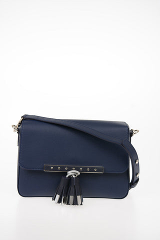 Leather Shoulder Bag With Removable Shoulder Strap