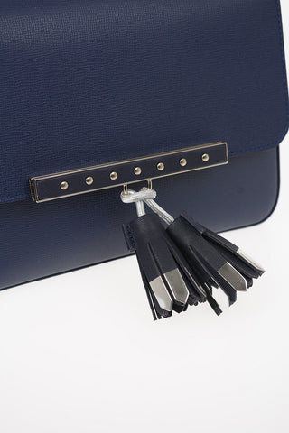 Leather Shoulder Bag With Removable Shoulder Strap