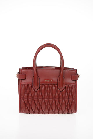 Quilted Leather PIN COMETA Mini Bag with Removable Shoulder Strap