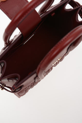 Quilted Leather PIN COMETA Mini Bag with Removable Shoulder Strap