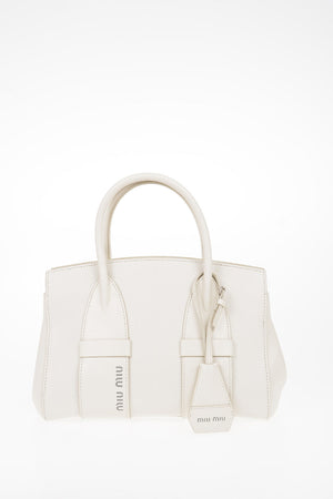 Leather Bag with Removable Shoulder Strap and Magnetic Closure