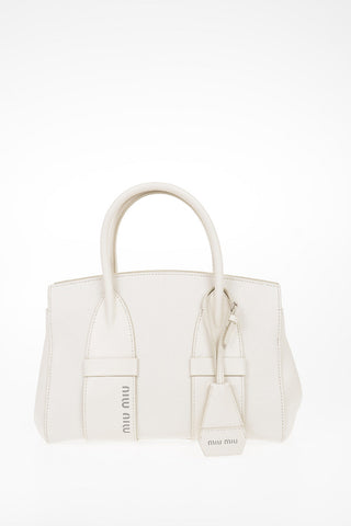 Leather Bag with Removable Shoulder Strap and Magnetic Closure