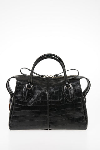 Printed Leather ANY MEDIUM Bowler Bag with Removable Shoulder Strap