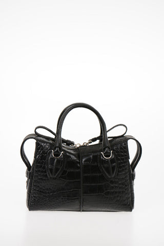 Leather Mini Bowler LUXURY Bag with Removable Shoulder Strap