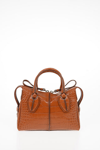 Leather Mini Bowler LUXURY Bag with Removable Shoulder Strap
