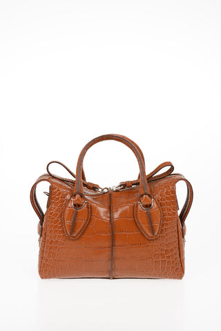 Leather Mini Bowler LUXURY Bag with Removable Shoulder Strap