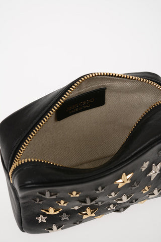 Leather CAPELLA Necessaire with metal stars