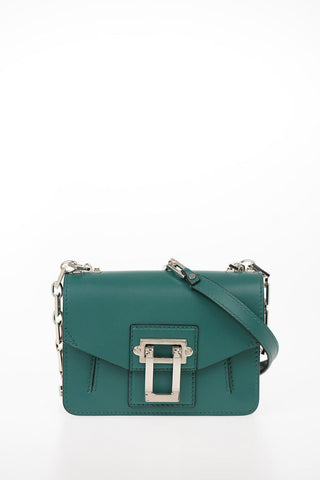 Leather Mini HAVA Shoulder Bag with Outer Pocket
