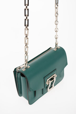 Leather Mini HAVA Shoulder Bag with Outer Pocket