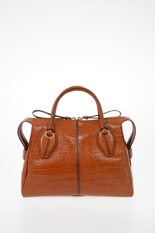 Printed Leather ANY Bowler Bag with Removable Shoulder Strap