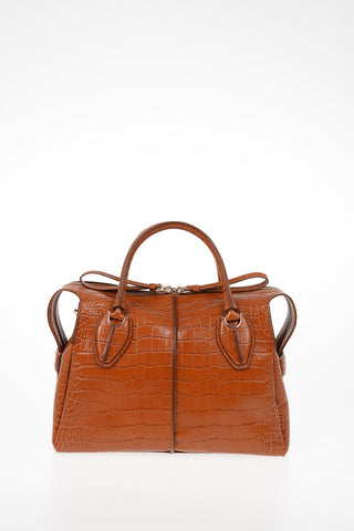 Printed Leather ANY Bowler Bag with Removable Shoulder Strap