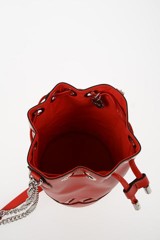 Leather MARIE JANE Bucket Bag with Removable Shoulder Chain