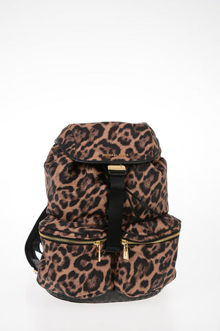 Animal Printed Fabric Multi-pocket PERRY Backpack