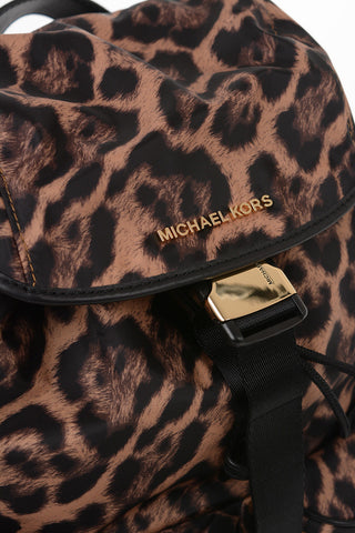 Animal Printed Fabric Multi-pocket PERRY Backpack