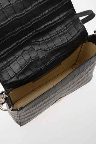 Croco printed leather Mini Bag