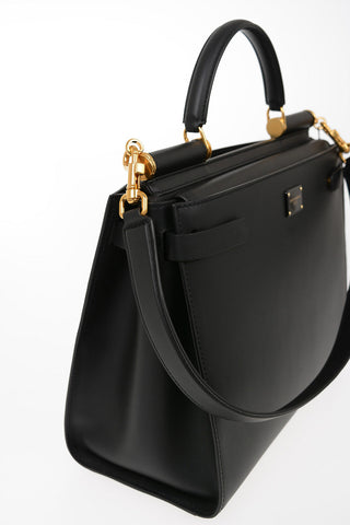 Leather Top Handle Bag SICILY 62 with Removable Shoulder Strap