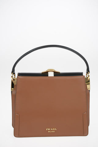 Leather Top Handle CITY Bag with Removable Shoulder Chain