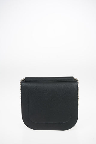 Leather Saddle Bag with Shoulder Chain