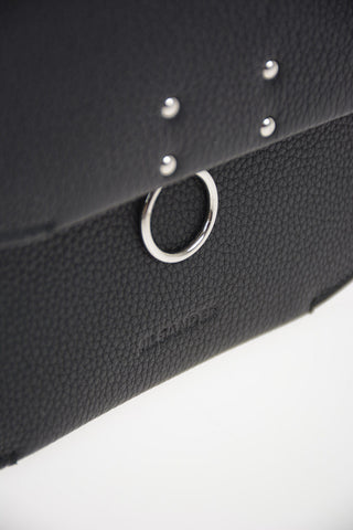Leather Saddle Bag with Shoulder Chain