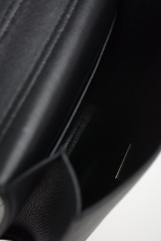 Leather Saddle Bag with Shoulder Chain