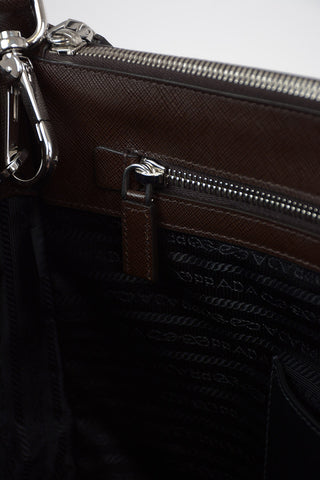 Saffiano Leather Maxi TRAVEL Tote Bag With Removable Shoulder Strap