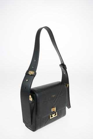 Leather EDEN Shoulder Bag with Brass Details