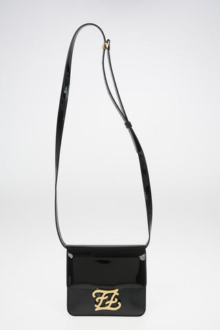Patent Leather Mini SFILATA Shoulder Bag with Adjustable Shoulder Strap