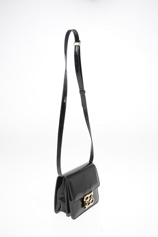 Patent Leather Mini SFILATA Shoulder Bag with Adjustable Shoulder Strap