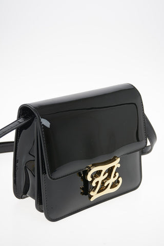 Patent Leather Mini SFILATA Shoulder Bag with Adjustable Shoulder Strap