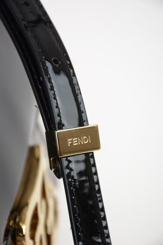 Patent Leather Mini SFILATA Shoulder Bag with Adjustable Shoulder Strap