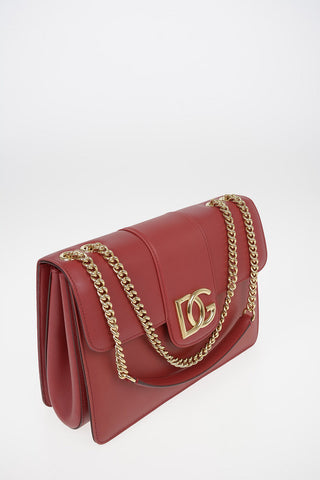 Leather DG MILLENIALS Shoulder Bag with Adjustable Shoulder Chain
