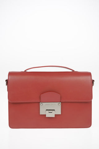Leather Top Handle Bag with Removable Shoulder Strap
