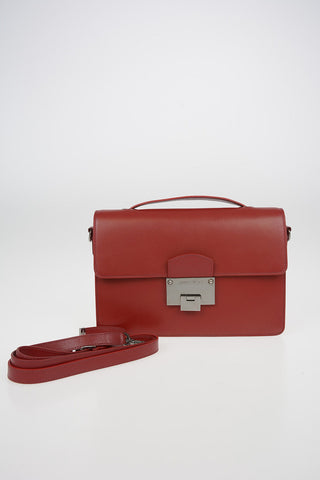 Leather Top Handle Bag with Removable Shoulder Strap