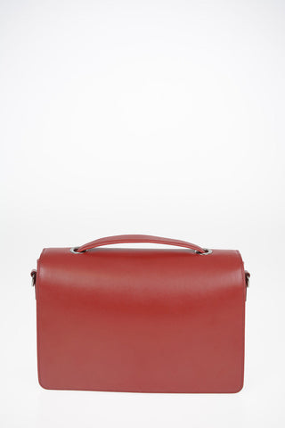 Leather Top Handle Bag with Removable Shoulder Strap