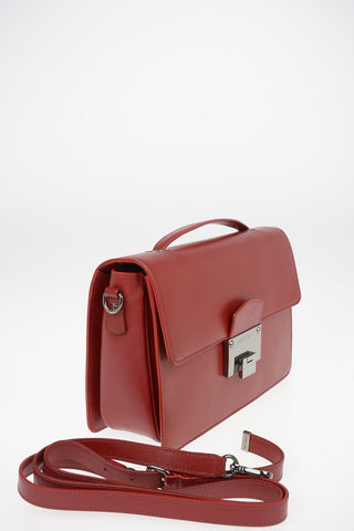 Leather Top Handle Bag with Removable Shoulder Strap