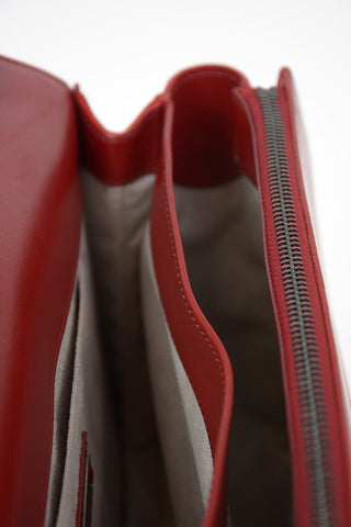 Leather Top Handle Bag with Removable Shoulder Strap