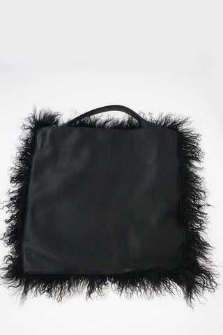 Shearling Maxi Shoulder Bag