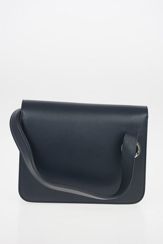 Leather Top Handle Bag With Removable Shoulder Strap