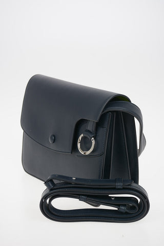 Leather Top Handle Bag With Removable Shoulder Strap