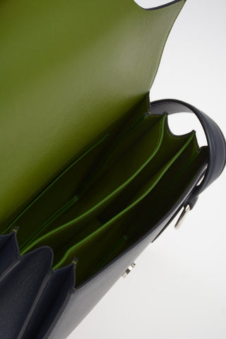 Leather Top Handle Bag With Removable Shoulder Strap