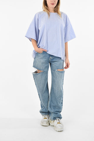 MM6 Awning Striped Blouse