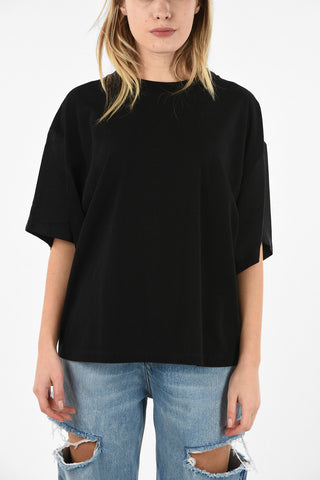 MM6 Crew-neck T-shirt with Stripe Back
