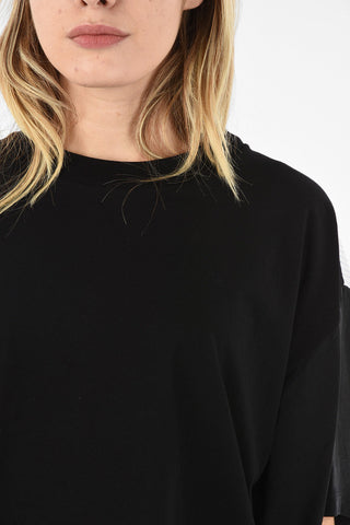 MM6 Crew-neck T-shirt with Stripe Back