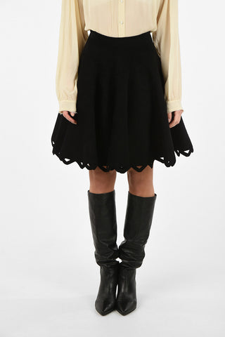 Scallop circle skirt