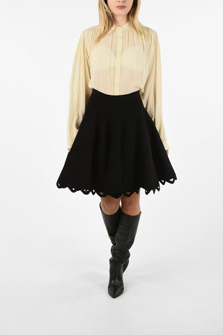 Scallop circle skirt