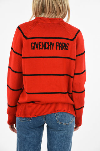 crew-neck sweater with Logo Embroidery
