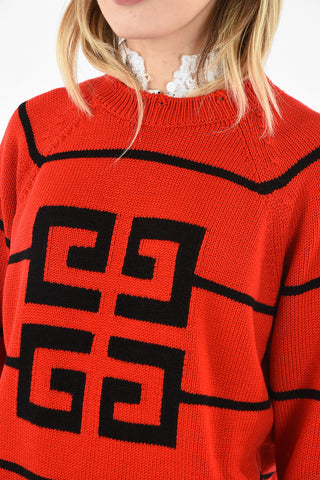 crew-neck sweater with Logo Embroidery